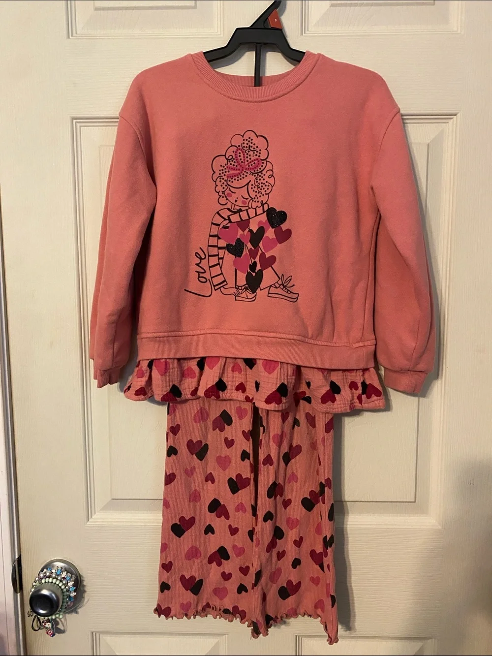 wonder nation Pink Heart Ruffle outfit